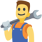 Man Mechanic emoji on Facebook